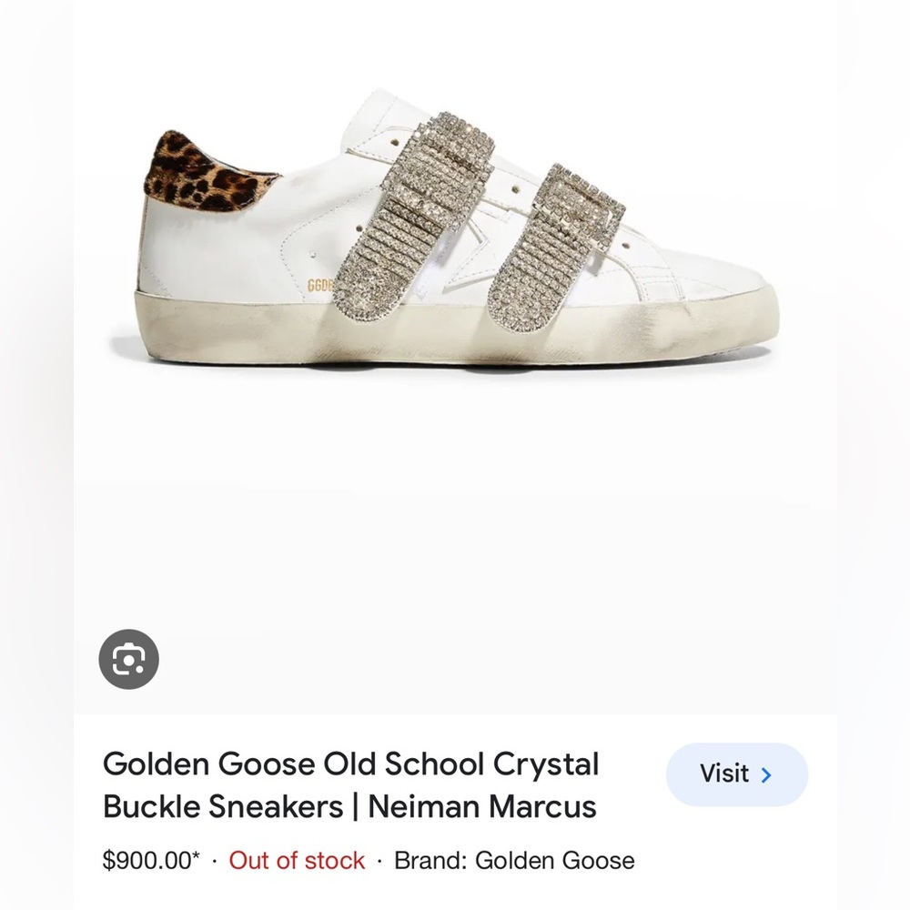 NEW Golden Goose Neiman Marcus Private Edition Crystal/Leopard Old Schools!